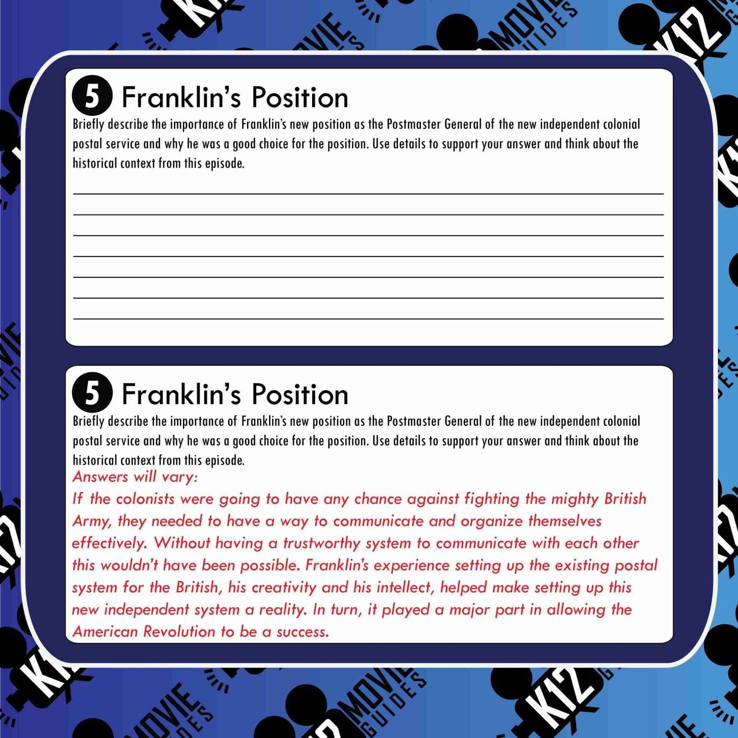 Liberty's Kids | Postmaster General Franklin Episode 10 (E10) - Movie Guide Free Sample