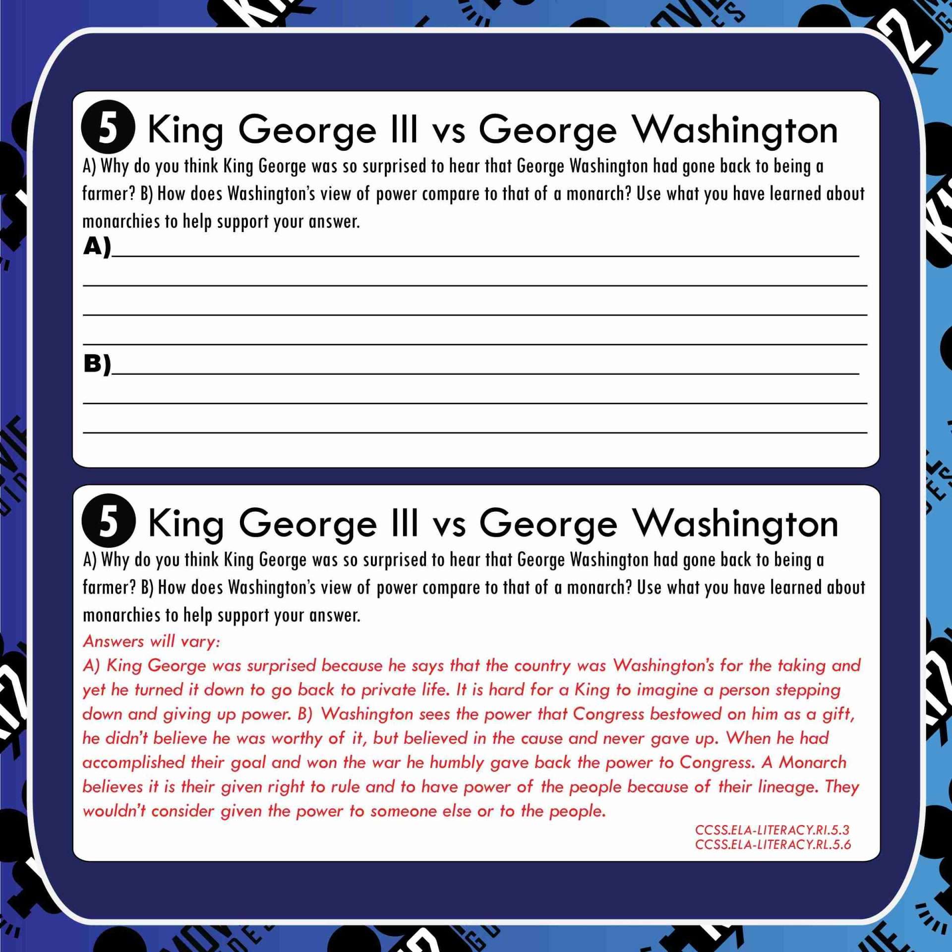Liberty's Kids | The Man Who Wouldn't be King (E38) - Movie Guide | Worksheet Free Sample