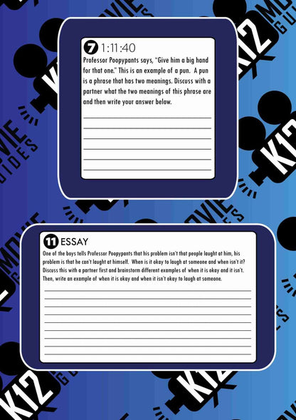 Captain Underpants Movie Guide Questions Sample