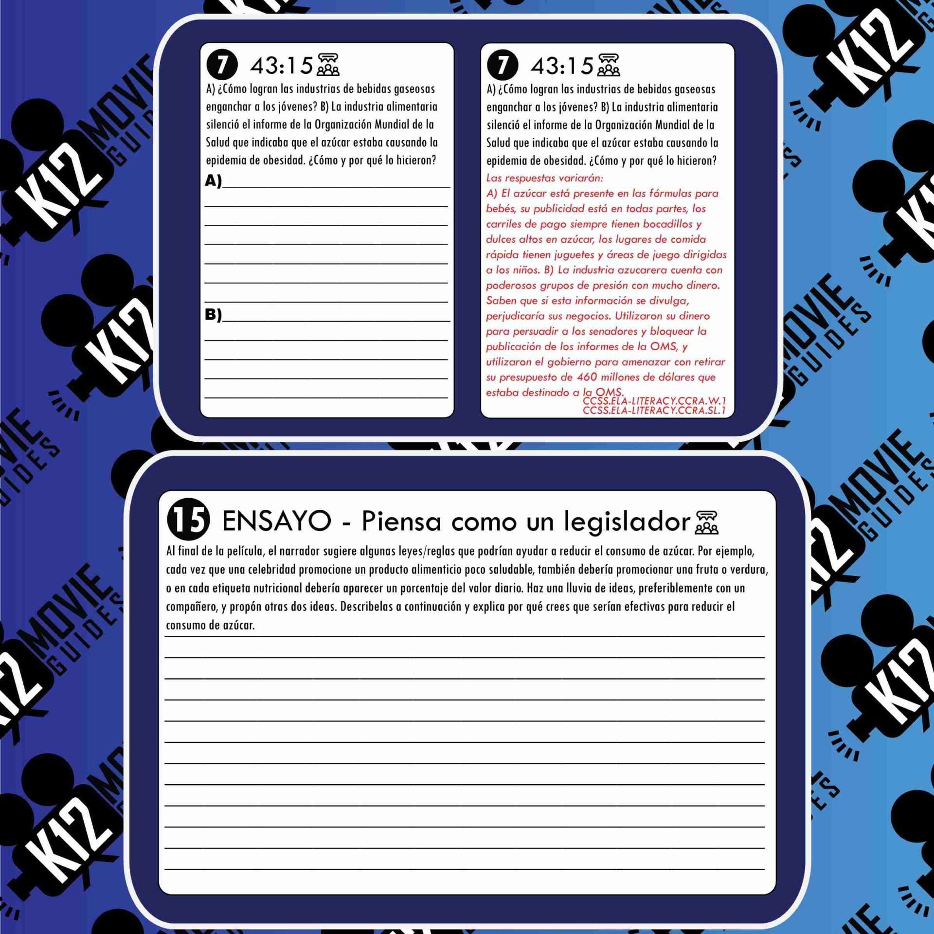 Fed Up Documentary Movie Guide | Questions | Worksheet | Google Formats (PG - 2014) Sample