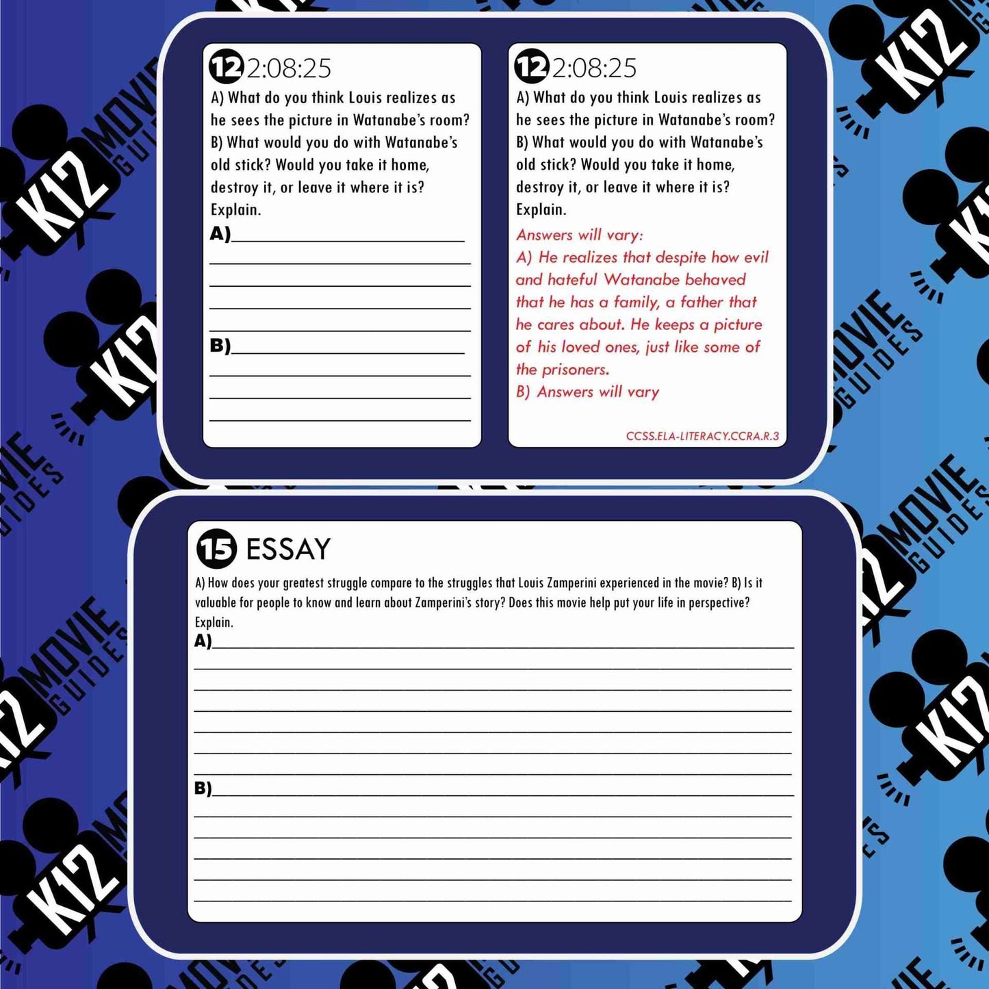 Unbroken Movie Guide | Questions | Worksheet | Google Slides (PG13 - 2014) Sample