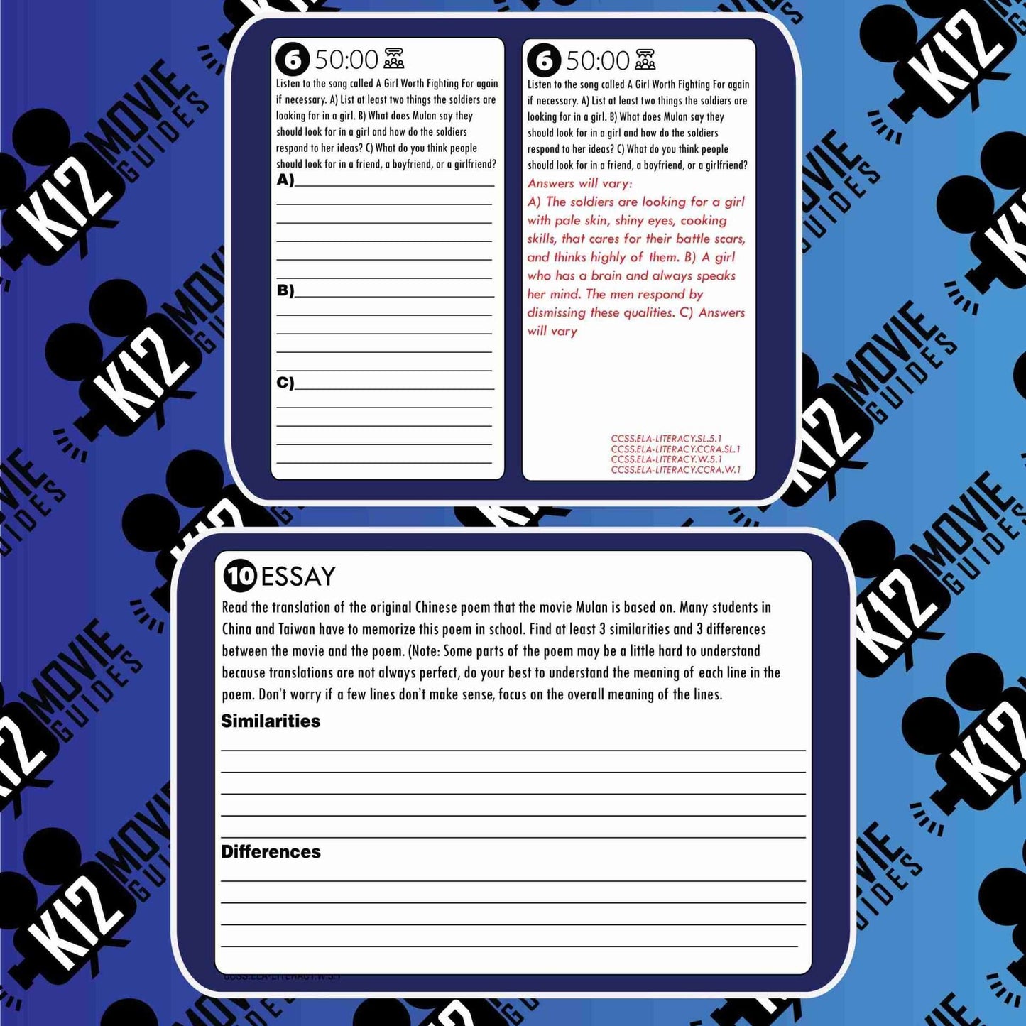 Mulan Movie Guide | Questions | Worksheet | Google Form (G - 1998) Free Sample
