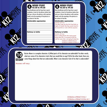 Sing Movie Guide | Questions | Worksheet (PG - 2016) Free Sample