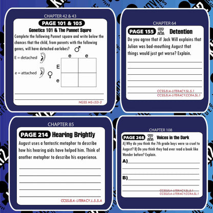 Wonder Book Study Guide - Chapter by Chapter High-Level Questions - Google Form - Sample
