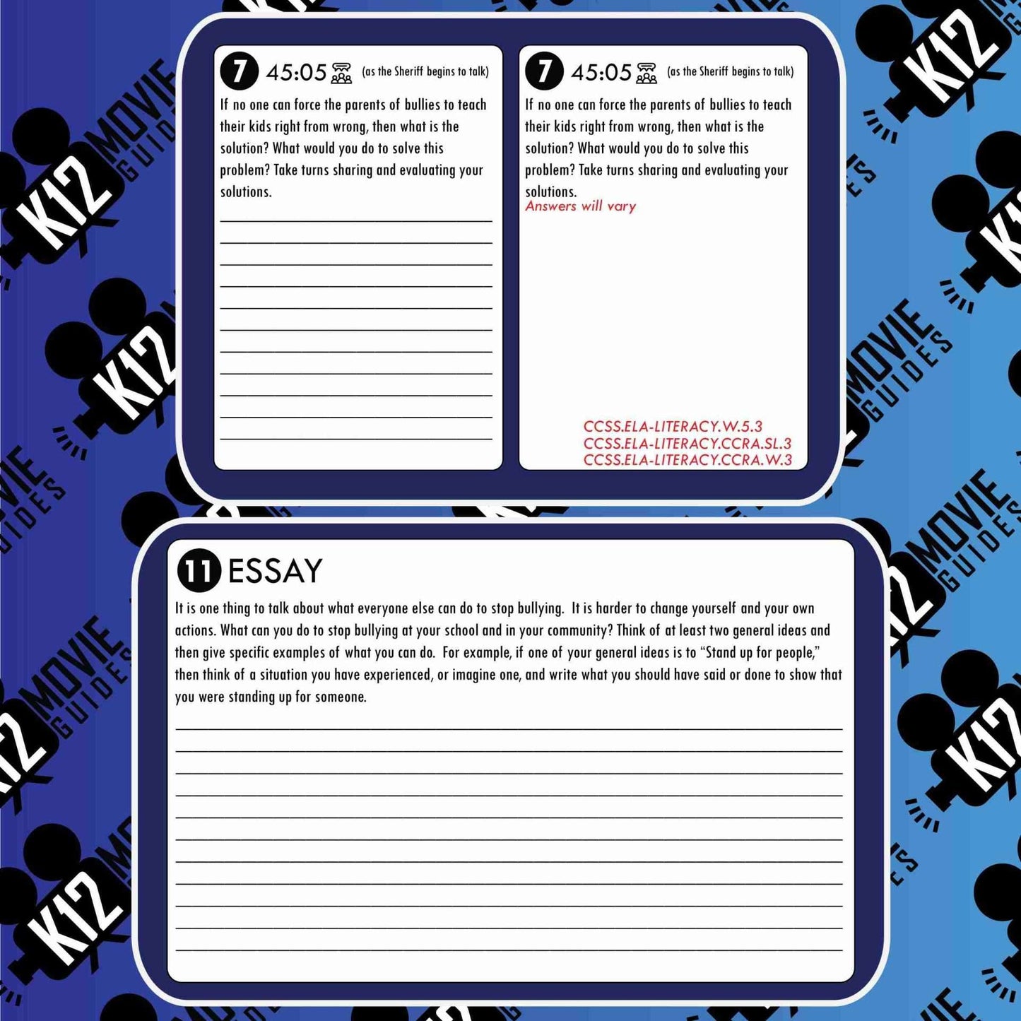 Bully Movie (Documentary) Guide | Questions | Worksheet (PG13 - 2011) Free Sample