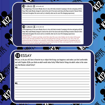 Toy Story 4 Movie Guide | Questions | Worksheet | Google Classroom (G - 2019) Sample