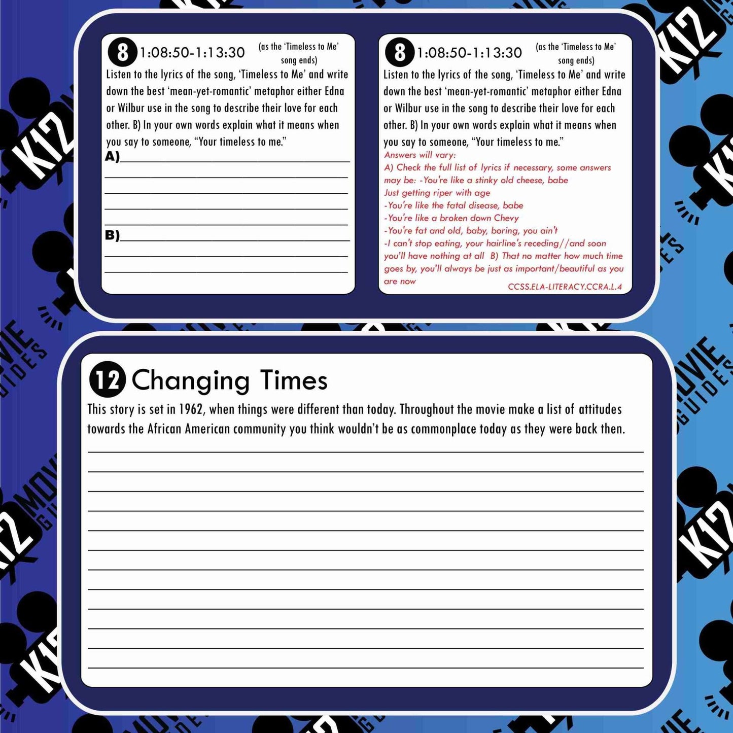 Hairspray Movie Guide | Questions | Worksheet | Google Slides (PG - 2007) Sample