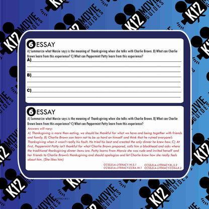 A Charlie Brown Thanksgiving Movie Viewing Guide | Worksheet | Google (1973) Free Sample
