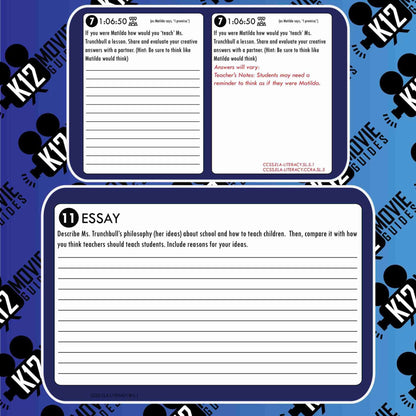 Matilda Movie Guide | Questions | Worksheet | Google Forms (PG - 1996) Free Sample