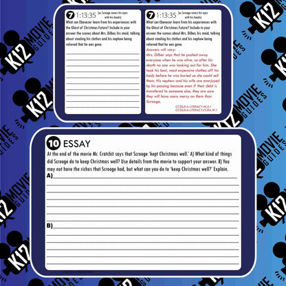 A Christmas Carol Movie Viewing Guide | Questions | Google Forms (PG - 2009) Free Sample
