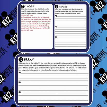 Smallfoot Movie Guide | Questions | Worksheet (PG - 2018) Sample
