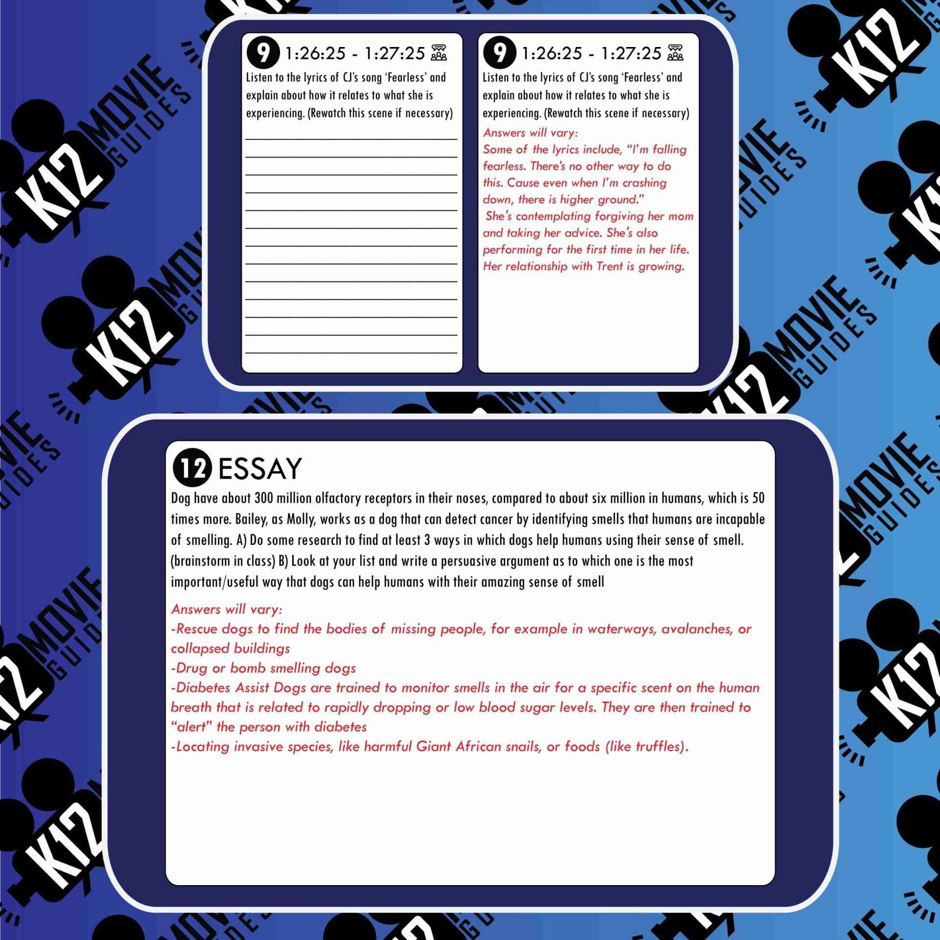 A Dog's Journey Movie Guide | Questions | Worksheet (PG - 2019) Free Sample