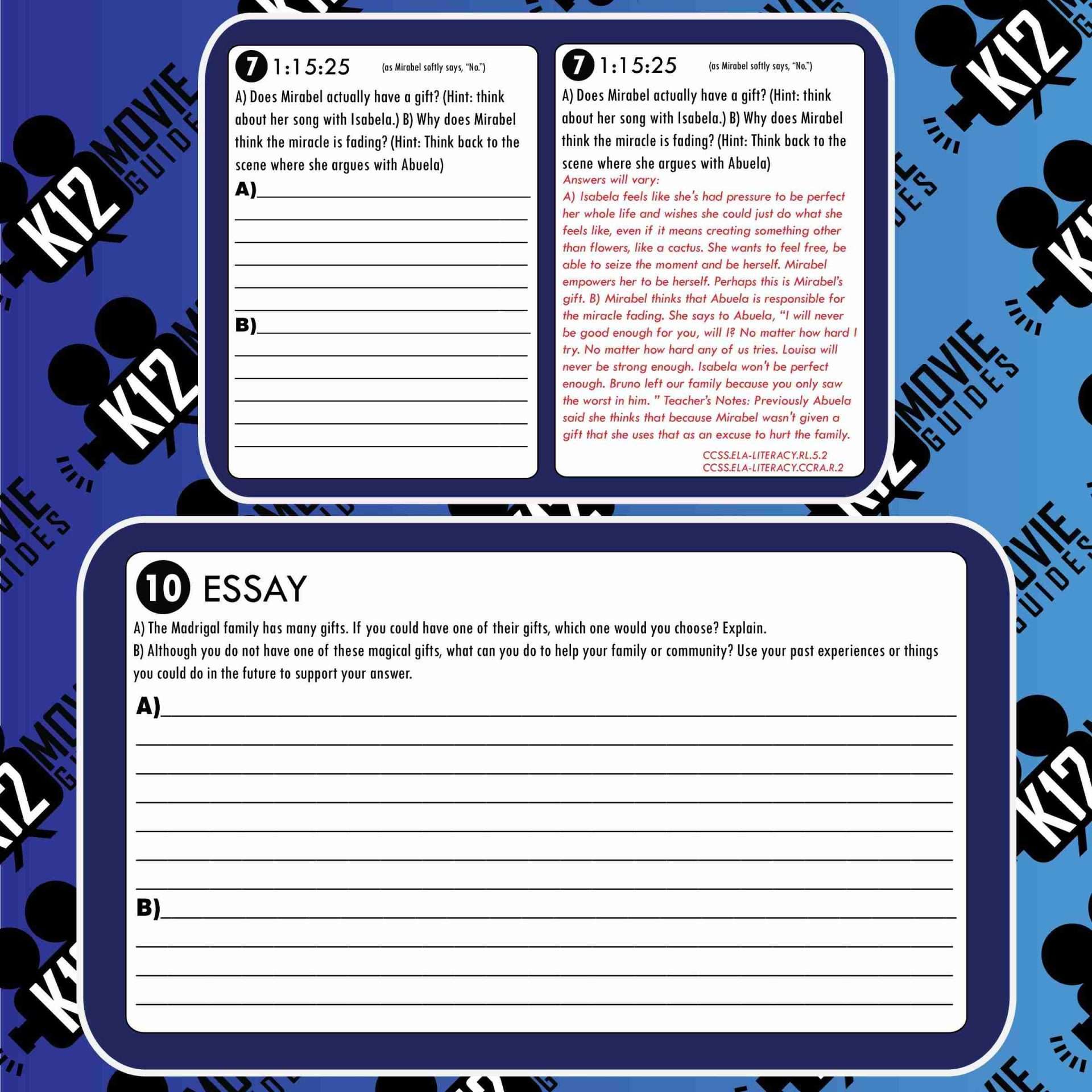 Encanto Movie Guide Sample