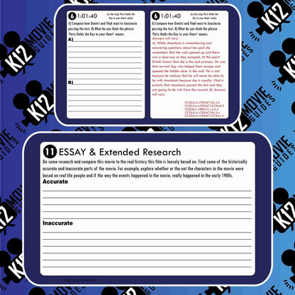 Anastasia Movie Guide | Questions | Worksheet (G - 1997) Free Sample