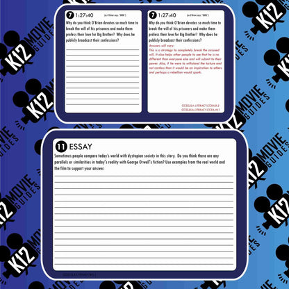 1984 Movie Viewing Guide | Questions | Worksheet | Google Form (R - 1984) Free Sample