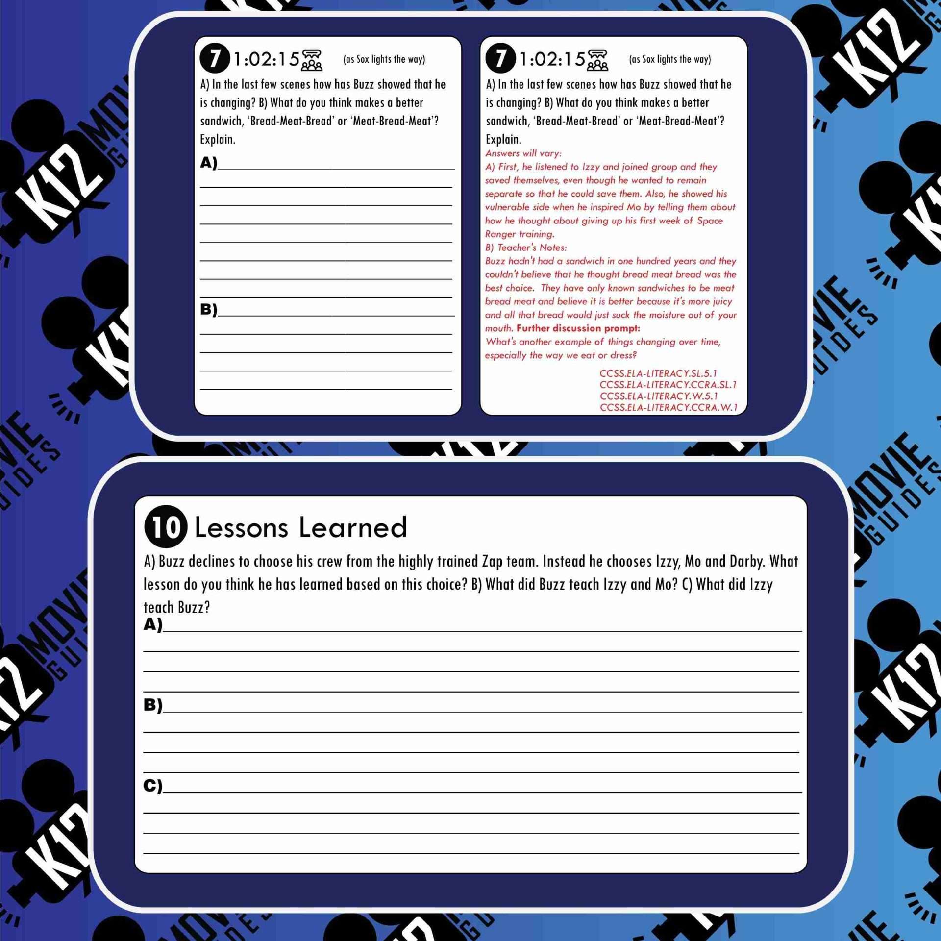 Lightyear Movie Guide | Worksheet | Questions | Google Slides (PG - 2022) Sample