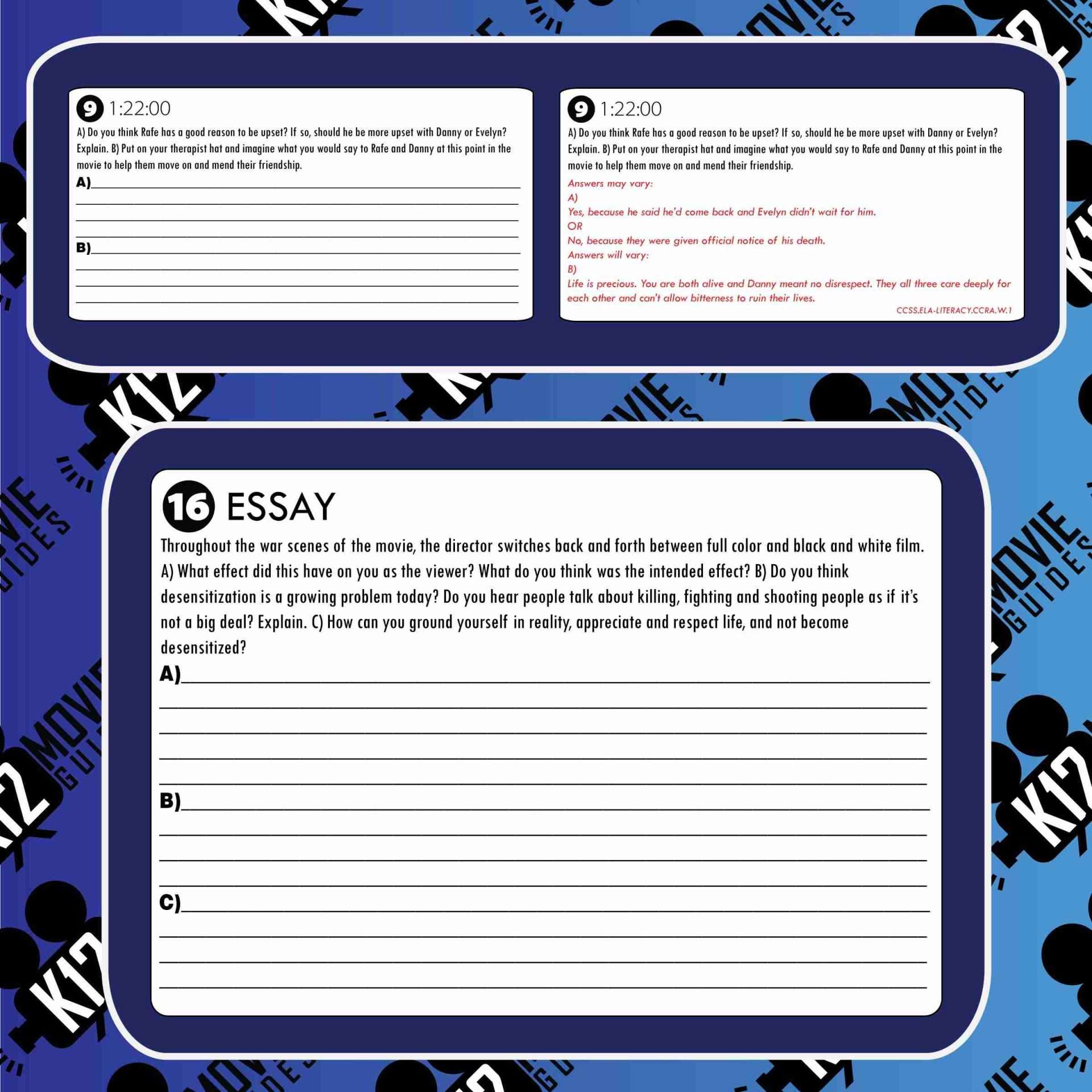 Pearl Harbor Movie Guide | Questions | Worksheet | Google Slides (PG13 - 2001) Sample