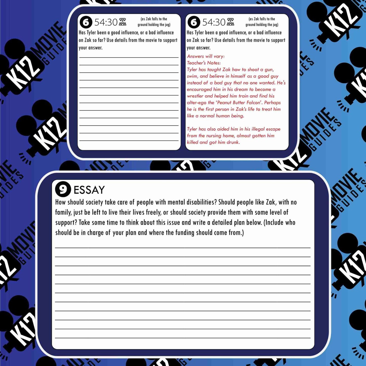 The Peanut Butter Falcon Movie Guide | Questions | Worksheet (PG - 2019) Free Sample