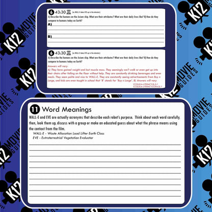 WALL-E Movie Guide | Worksheet | Questions | Google Form (G - 2008) Free Sample