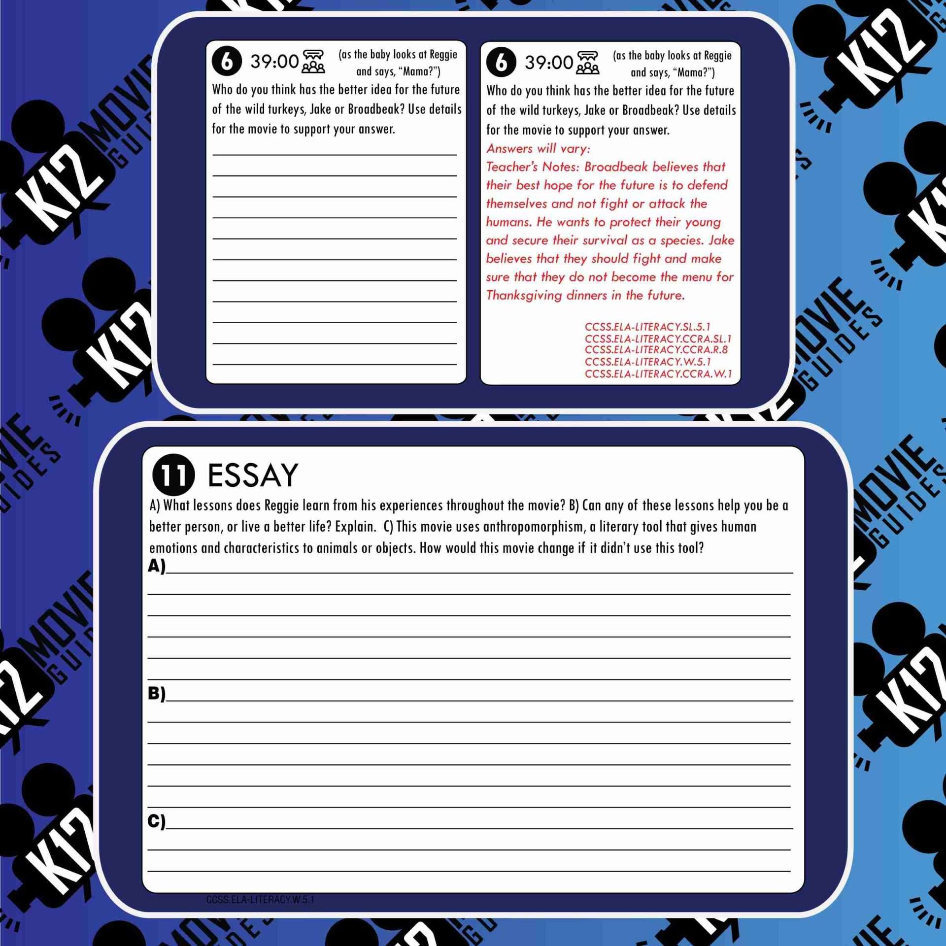 Free Birds Movie Guide | Questions | Worksheet | Google Forms (PG - 2013) Free Sample