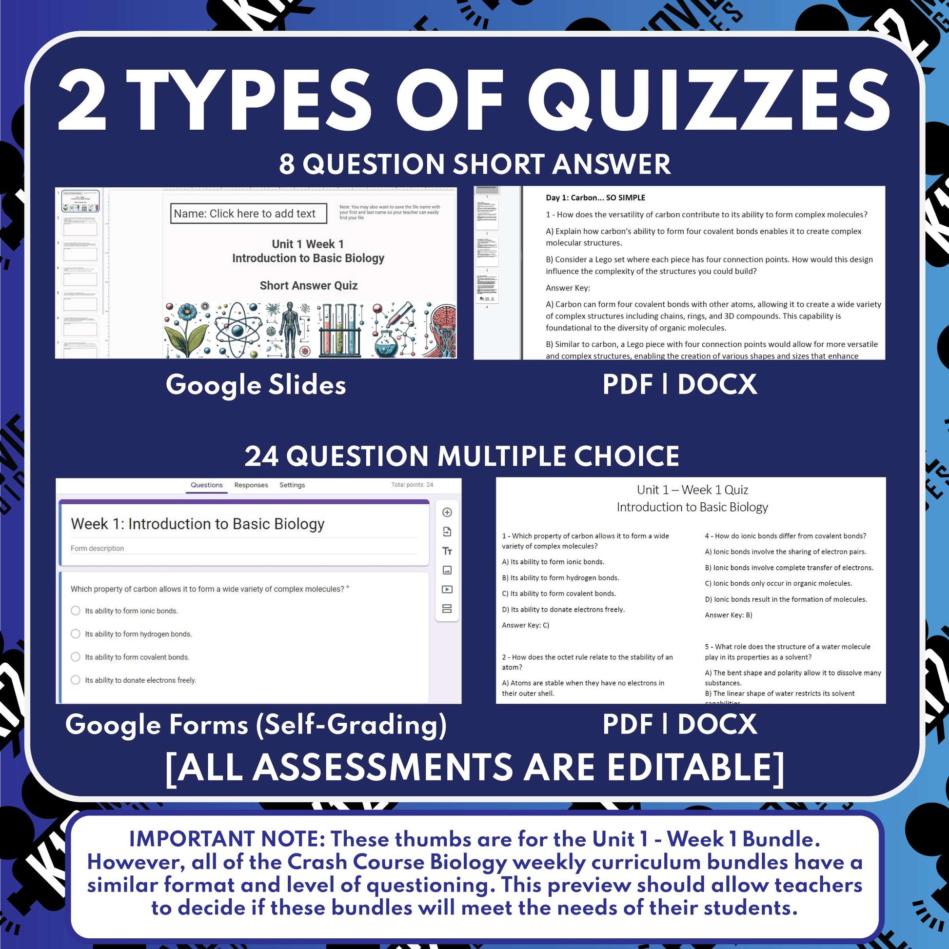 Crash Course Biology | U1W1 | 5 Day FREE Science Curriculum Sample