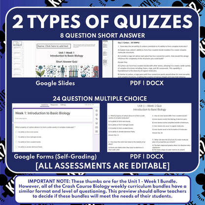 Crash Course Biology | U1W1 | 5 Day FREE Science Curriculum Sample