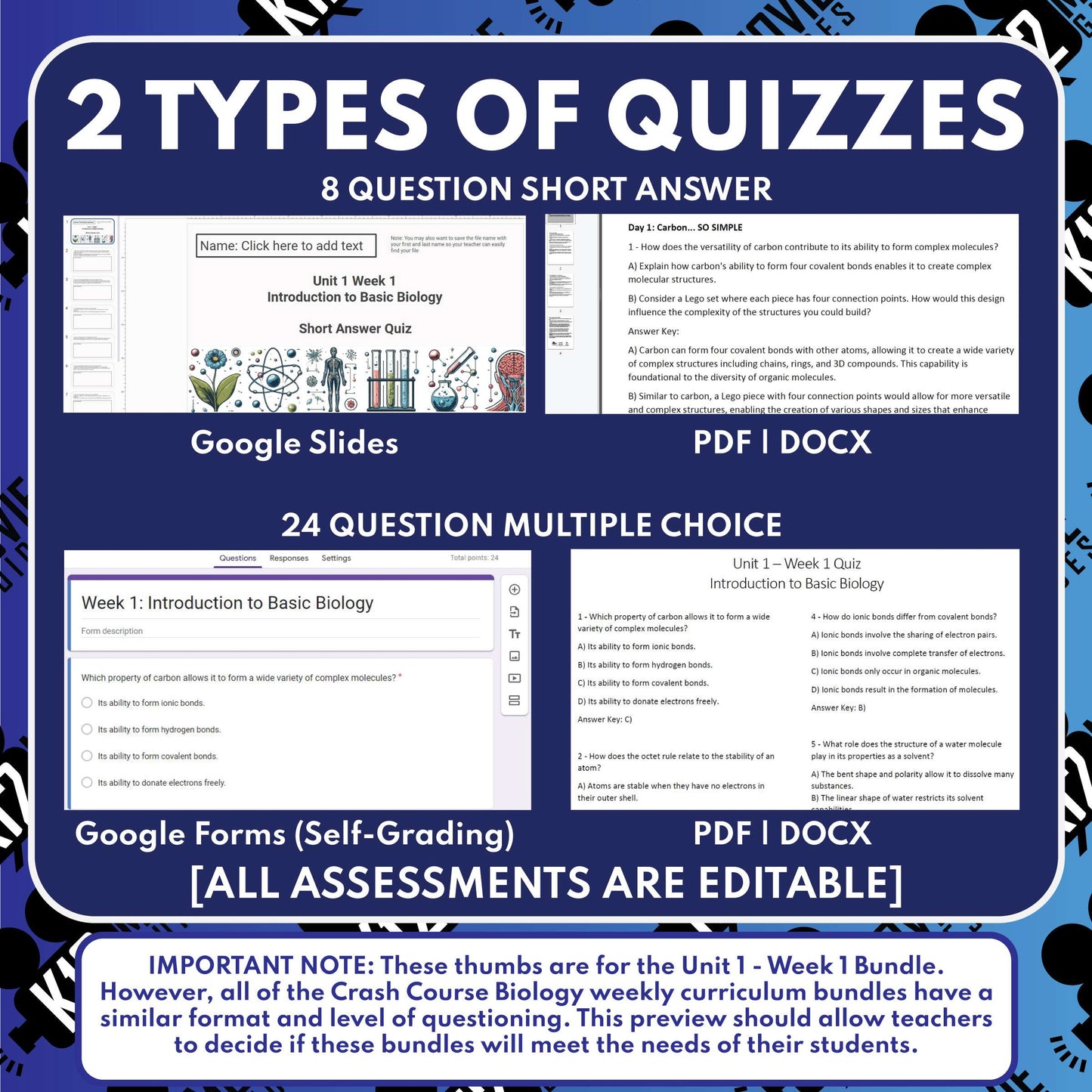 Crash Course Biology | U1W1 | 5 Day FREE Science Curriculum Sample