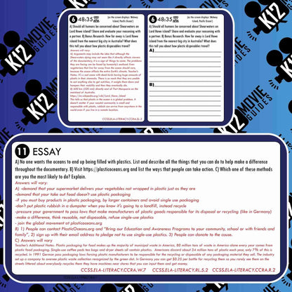 A Plastic Ocean Documentary Movie Guide | Questions | Worksheet (2016) Free Sample