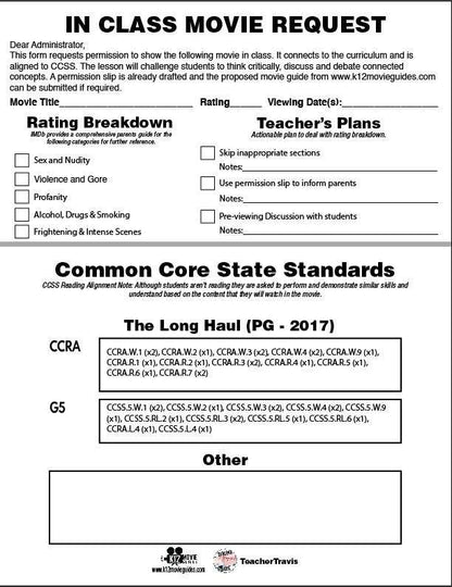 Diary of a Wimpy Kid - The Long Haul Movie Viewing Guide (PG - 2017) CCSS