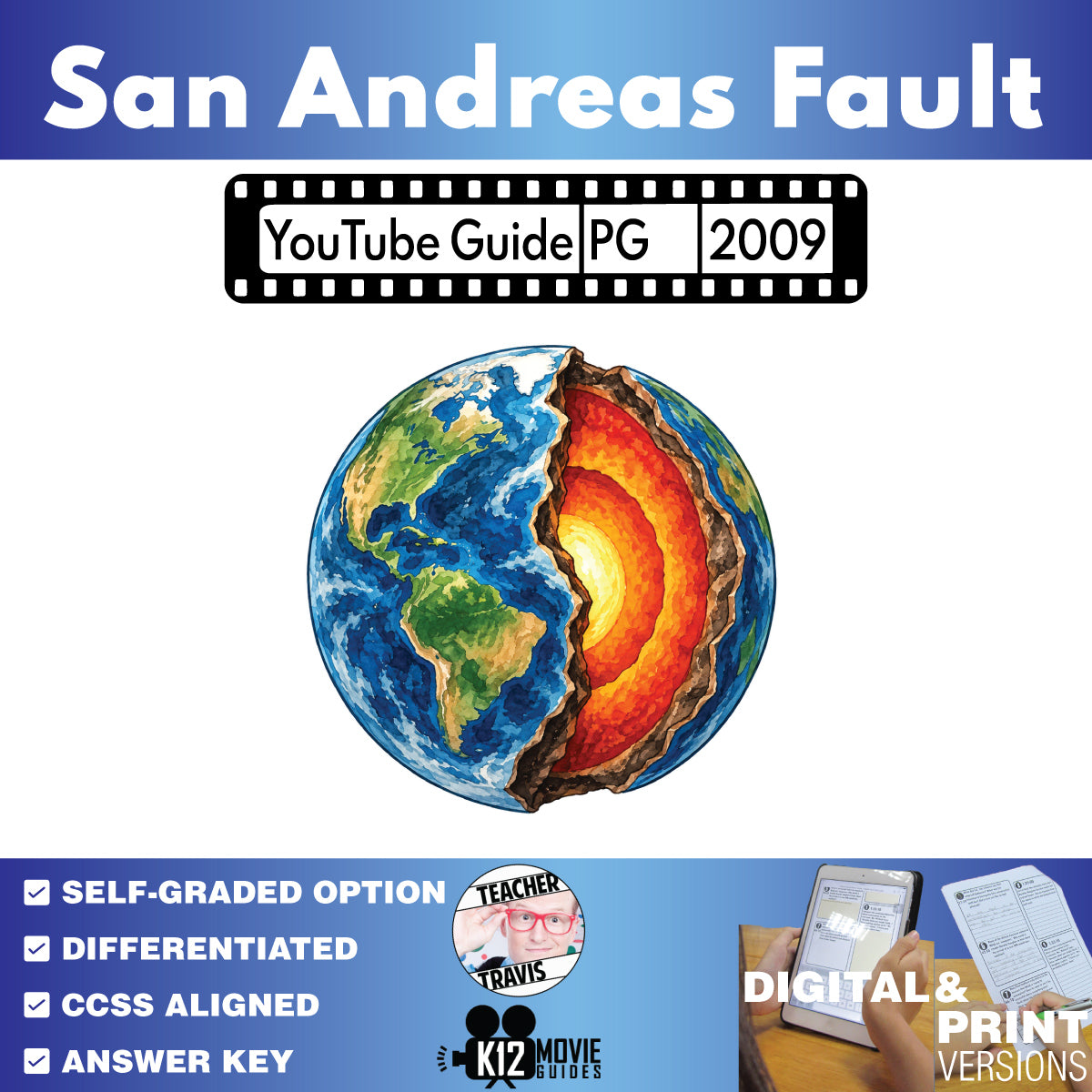 How the Earth Was Made: San Andreas Fault Video Guide | Questions & Worksheet (TV-PG - 2009)