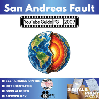 How the Earth Was Made: San Andreas Fault Video Guide | Questions & Worksheet (TV-PG - 2009)