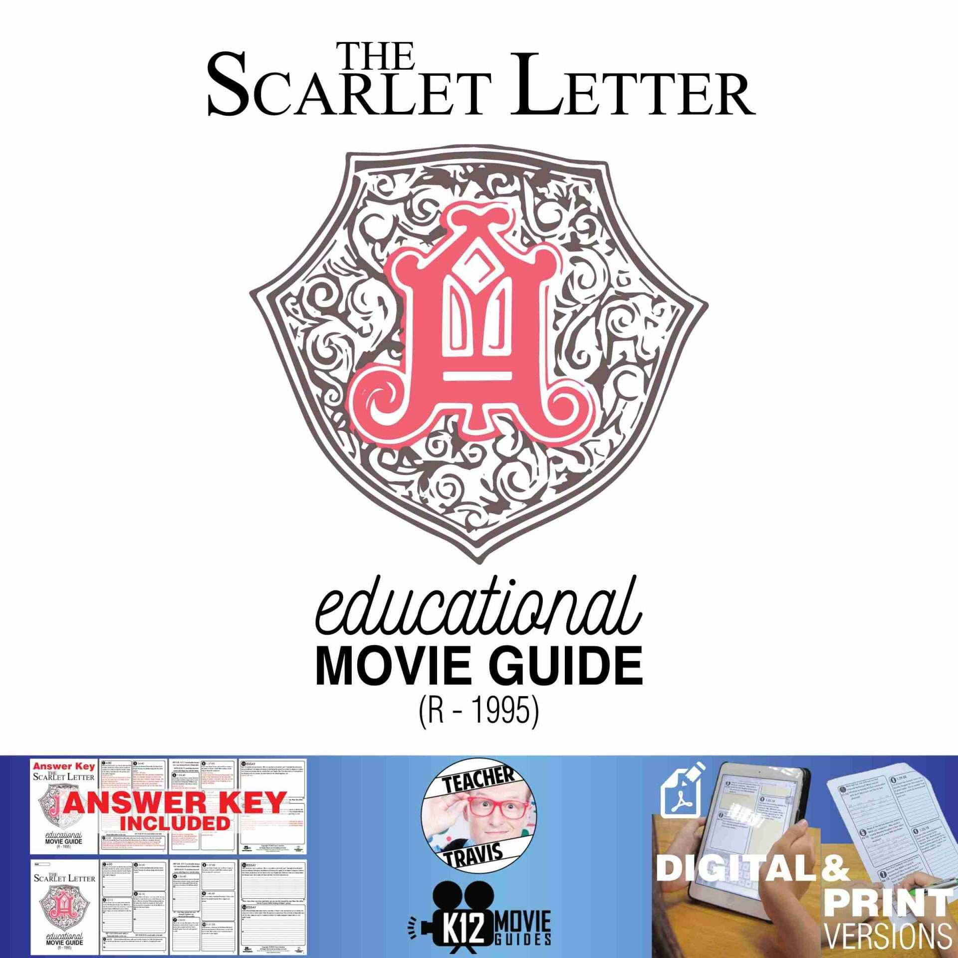 The Scarlet Letter Movie Guide | Questions | Worksheet (R - 1995)