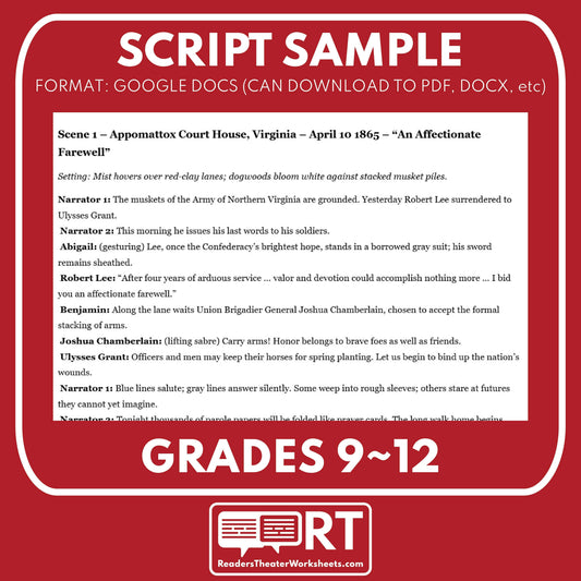 Civil War Unit – The Better Angels Readers Theater Script (Part 5 of 5) preview image 2