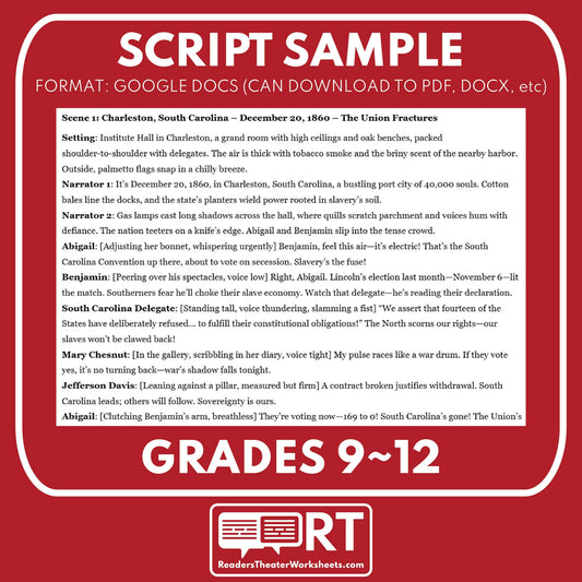 Civil War Unit – Igniting a Nation Readers Theater Script (Part 1 of 5) preview image 2