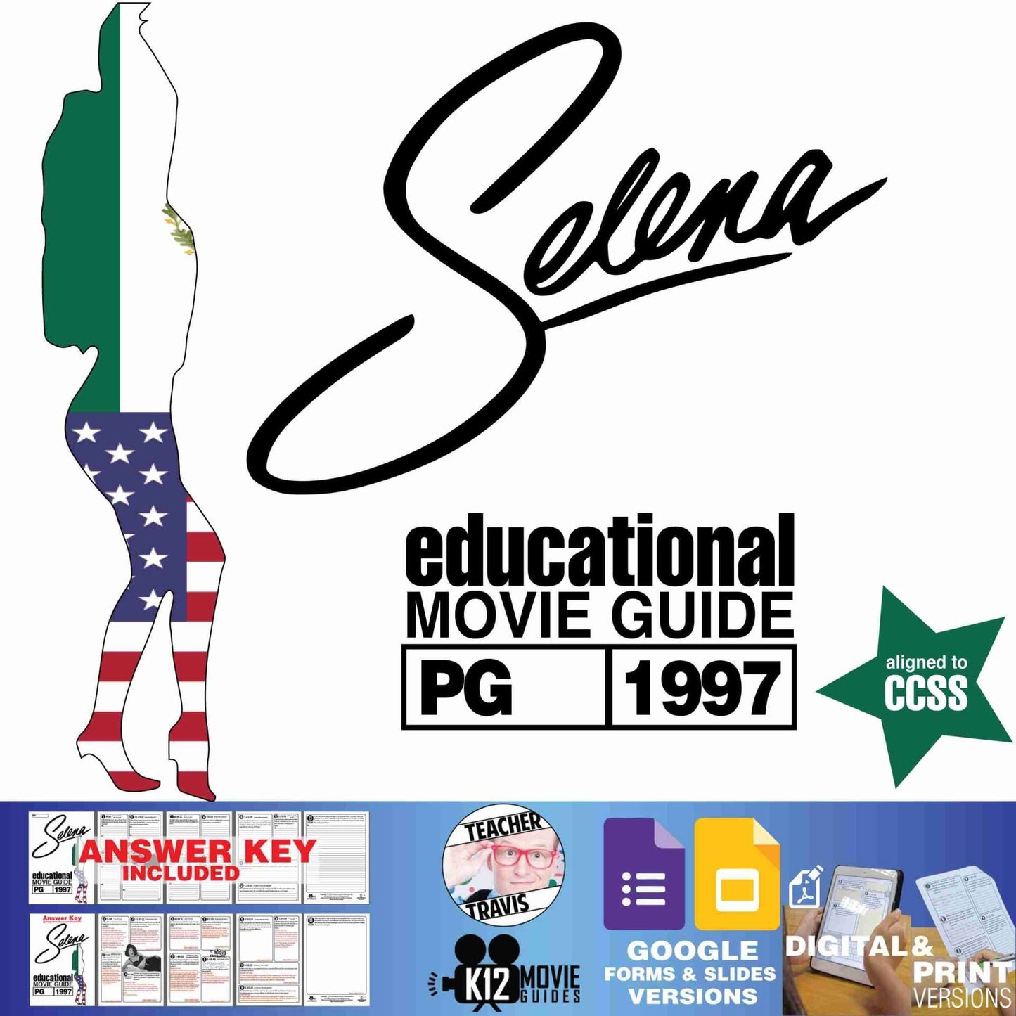 Selena Movie Guide | Questions | Worksheet | Google Formats (PG - 1997)