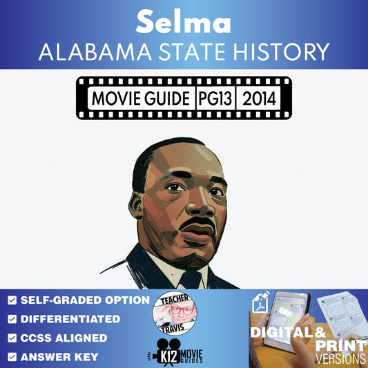 Alabama State History: Selma Film Quiz & Movie Guide Questions (PG13 - 2014)