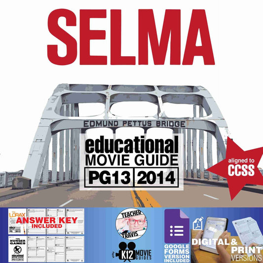 Selma Movie Guide | Questions | Worksheet | Google Forms (PG13 - 2014) Cover