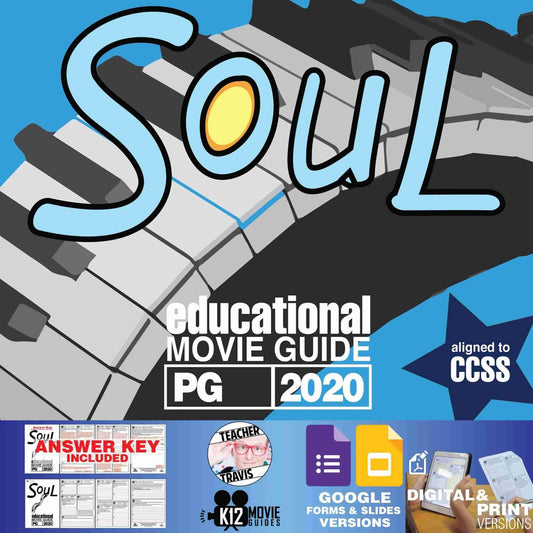 Soul Movie Guide | Worksheet | Questions | Google Formats (PG - 2020)