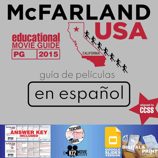 McFarland, USA Movie Guide in Spanish | Español | Questions (PG - 2015) Cover