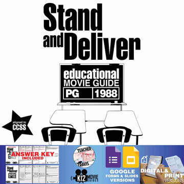 Stand and Deliver Movie Viewing Guide | Worksheet | Google Formats (PG - 1988)