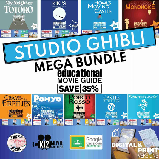 Studio Ghibli Movie Guide MEGA Bundle | 9 Movie Guides | SAVE 35% Cover