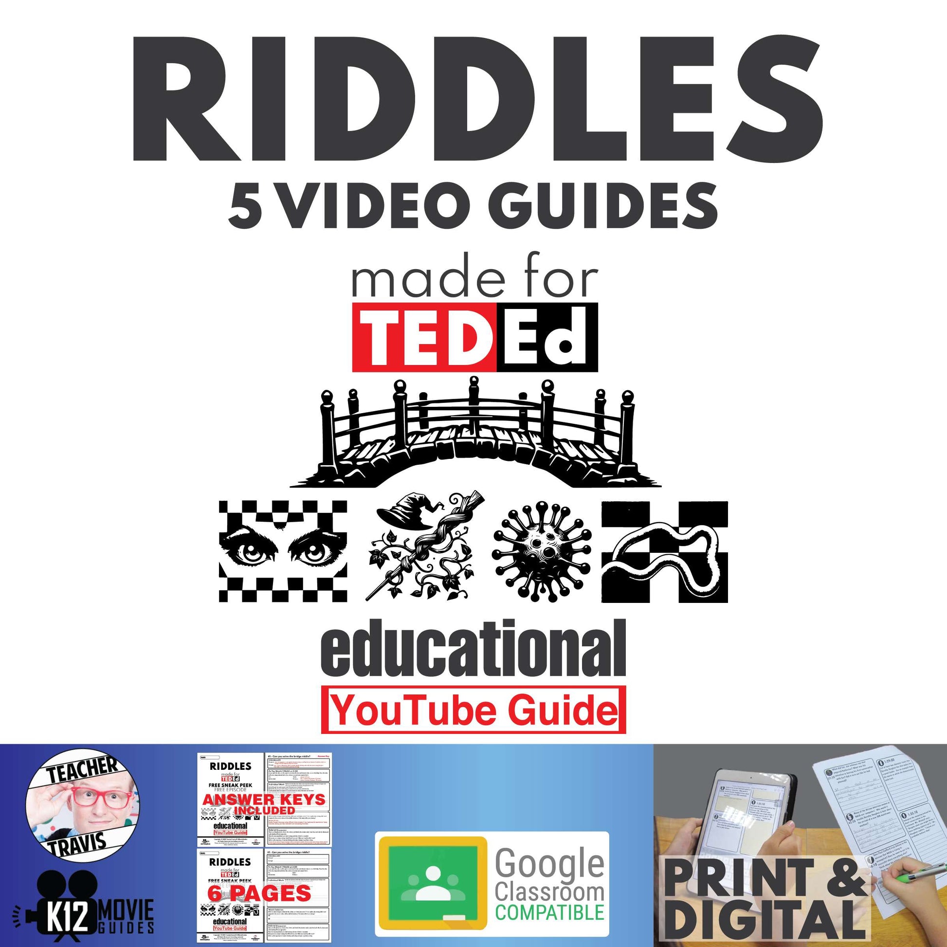 Top 5 TED-Ed Riddle Video Guide Bundle
