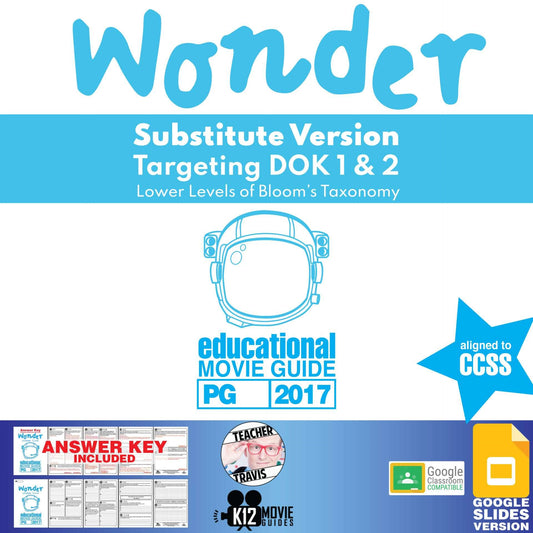Wonder Movie Guide Substitute Version (PG - 2017) Cover