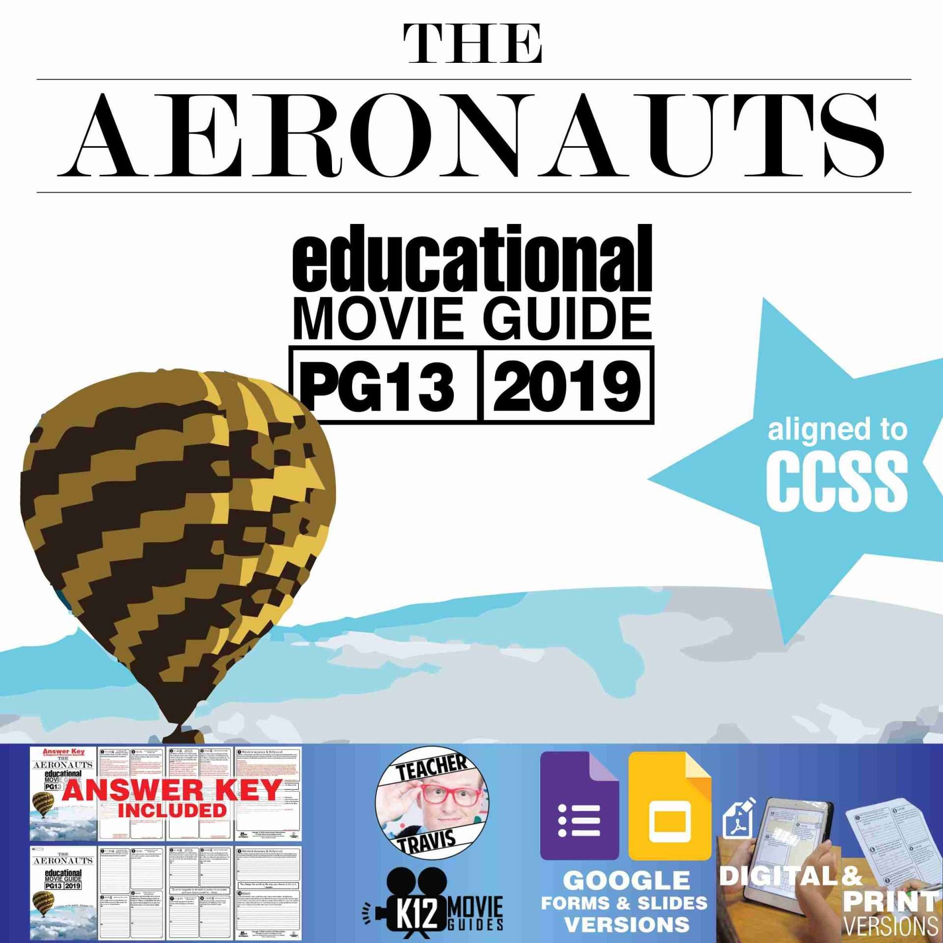 The Aeronauts Movie Guide | Questions | Worksheet | Google Slides (PG13 - 2019)