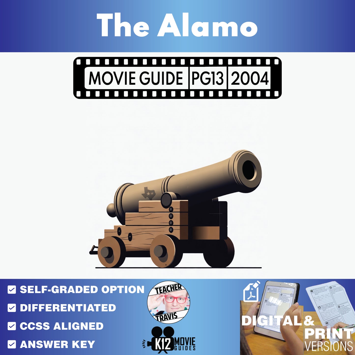 The Alamo Movie Guide Questions & Worksheet (2004)