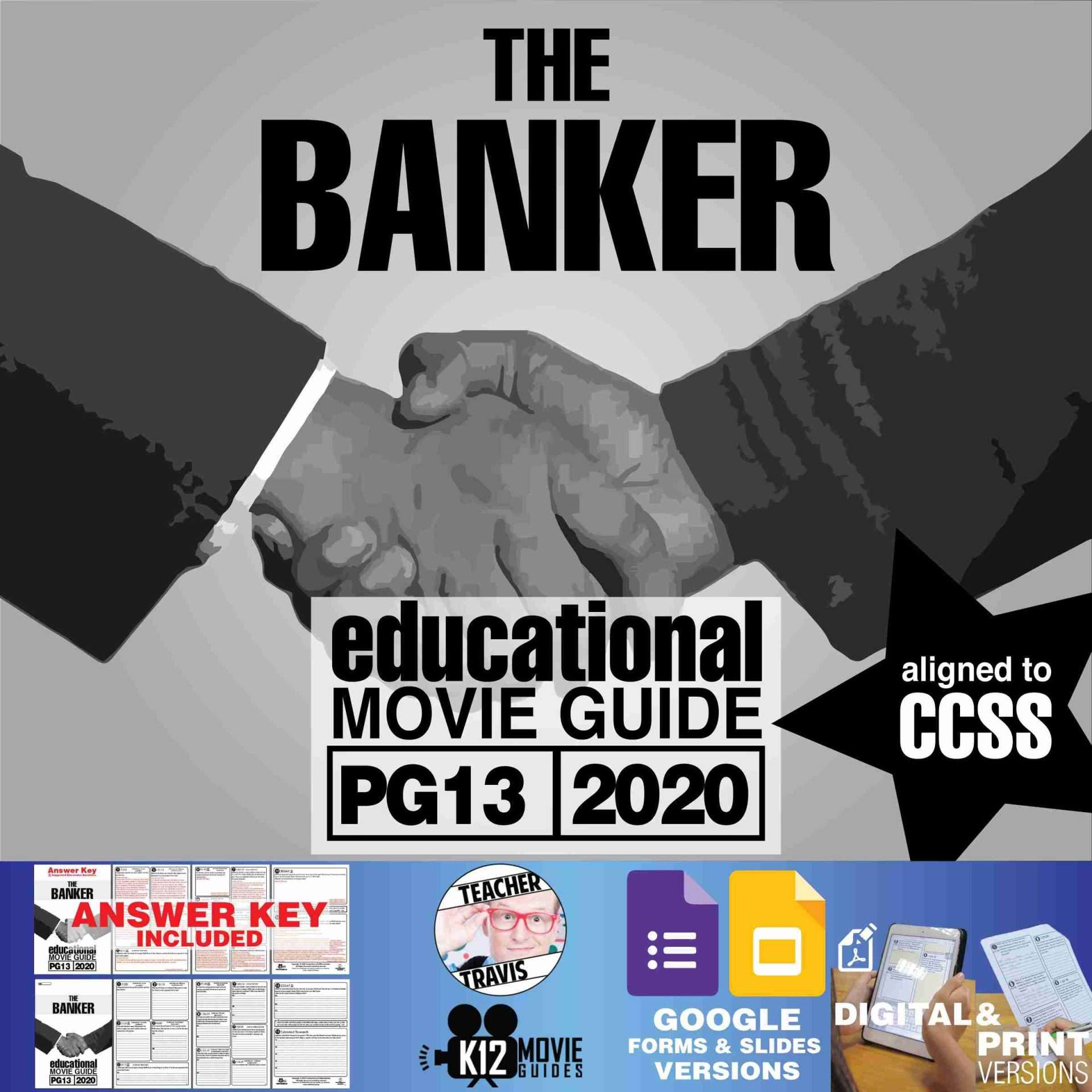 The Banker Movie Guide | Questions | Worksheet | Google Slides (PG13 - 2020)