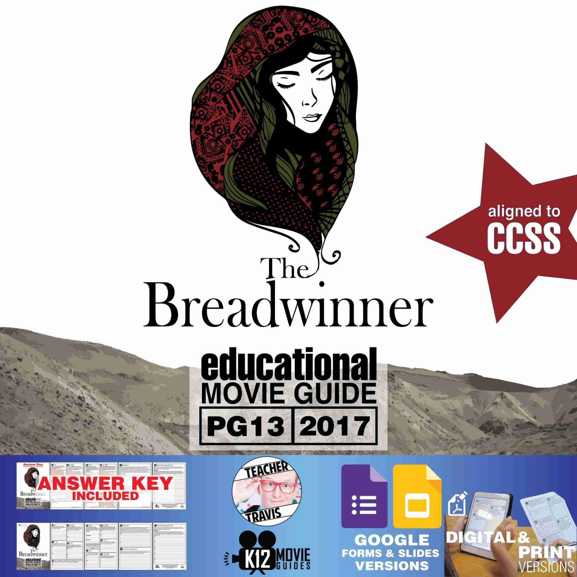 The Breadwinner Movie Guide | Questions | Worksheet | Google Slide (PG13 - 2017)