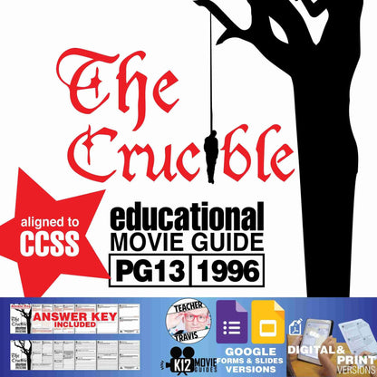 The Crucible Movie Guide | Questions | Worksheet (PG13 - 1996) Cover