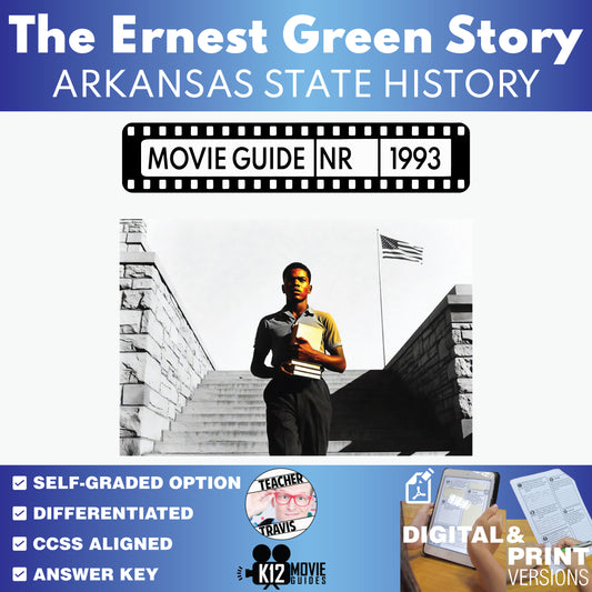 Arkansas State History: The Ernest Green Story Film Quiz & Movie Guide Questions (NR - 1993)