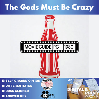 The Gods Must Be Crazy Movie Guide Questions & Worksheet cover image